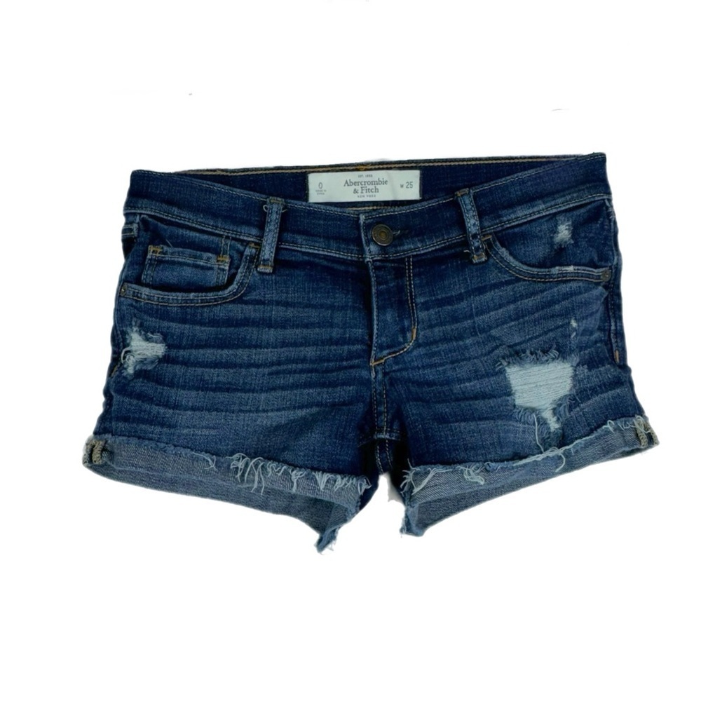 Abercrombie & Fitch Distressed Frayed Edge Cut-Off Shorts
